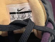 Nike Air Max 1 Premium Sneakers Size 13 Black Burgundy Gold - Photo 3