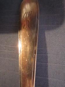 #146  BERKLEY SQUARE silverware set for 4, Monogramed 'K'