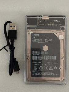 1TB Portable External Hard Drive – USB 3.0 – Fast & Transparent