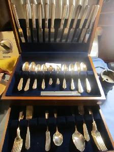 #67-79A  MALIBU silverware set for 12 - Photo 2