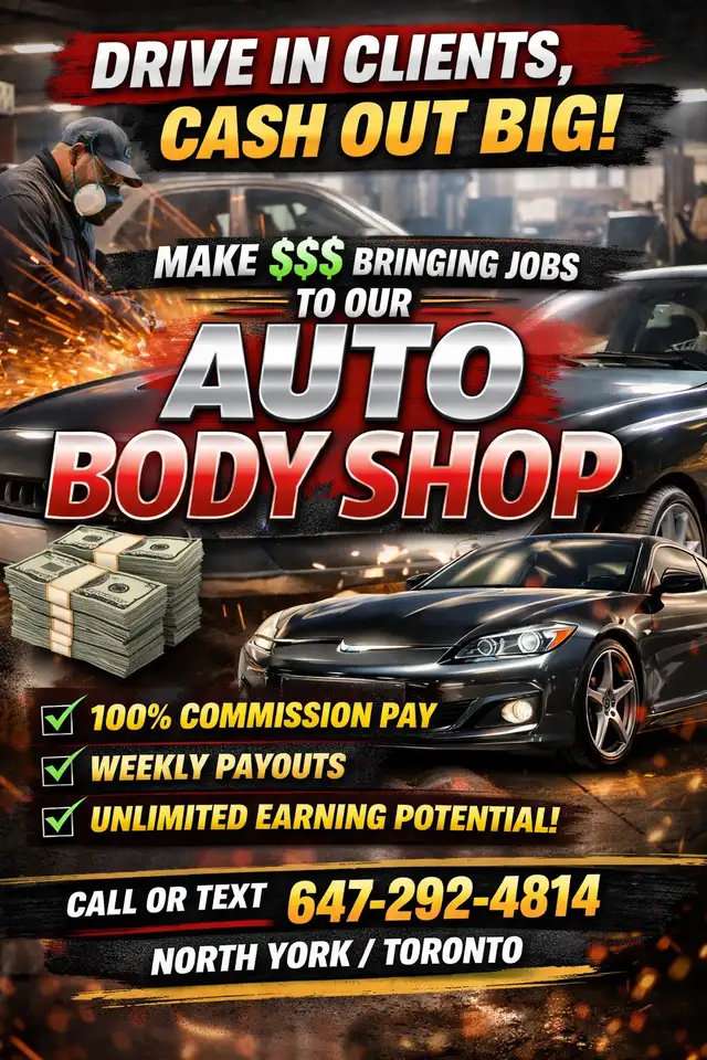 Commission-Based Opportunity – Bring Clients to a Busy Auto Body