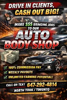 Commission-Based Opportunity – Bring Clients to a Busy Auto Body