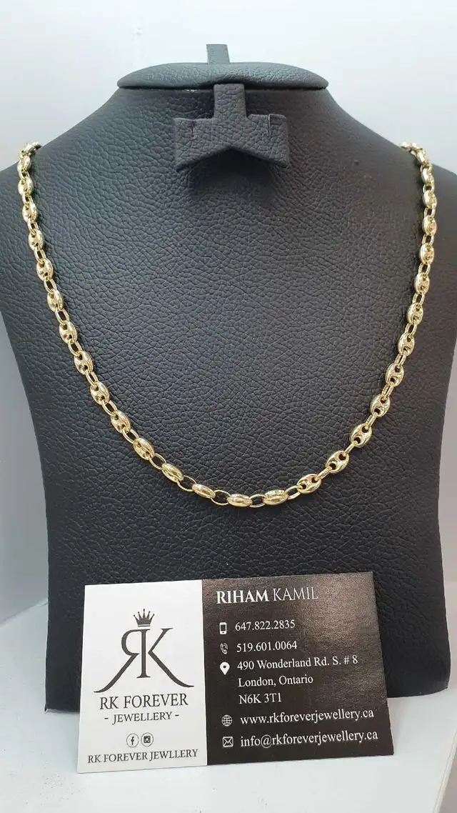 14k yellow gold chain # 375_16