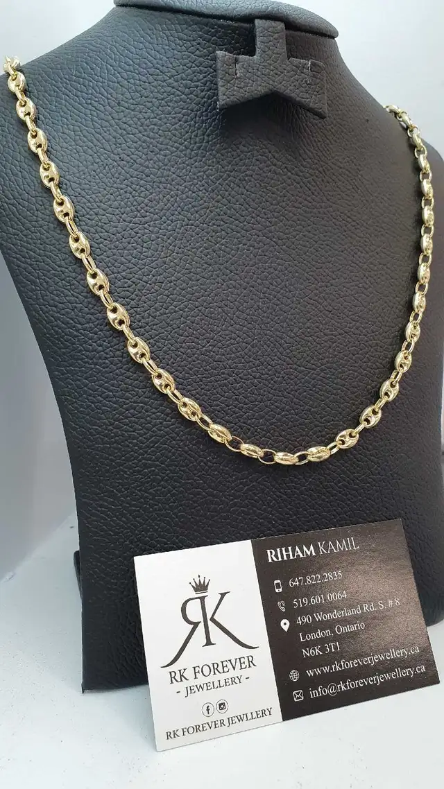 14k yellow gold chain # 375_16 - Photo 3