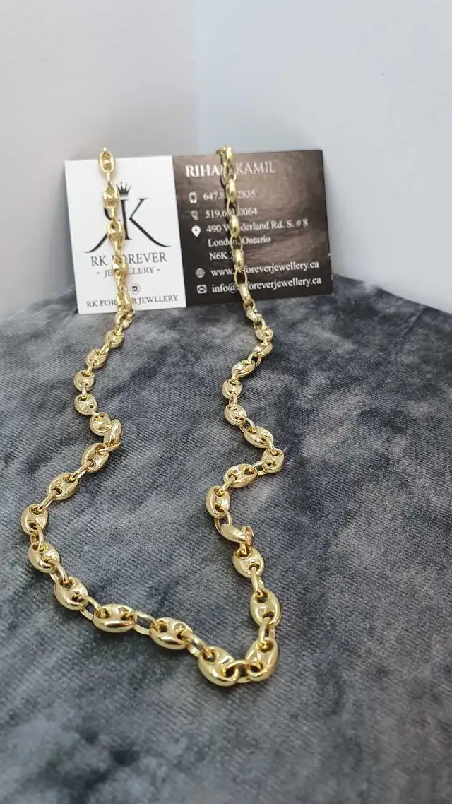 14k yellow gold chain # 375_16 - Photo 4