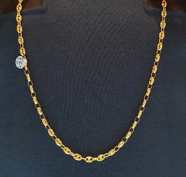 14k yellow gold chain # 375_16 - Photo 9