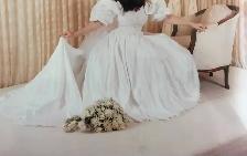 Wedding Dress & Veil for sale - 100% silk - Photo 3