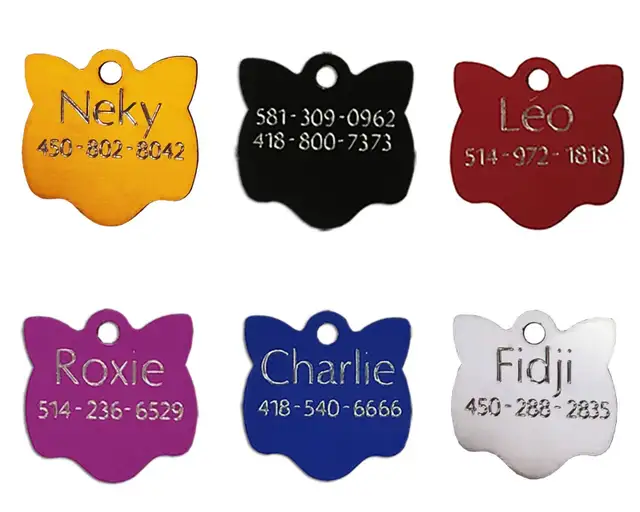 Médaille Gravée Personnalisée pour Chien et Chat $ 5.99 - Photo 3