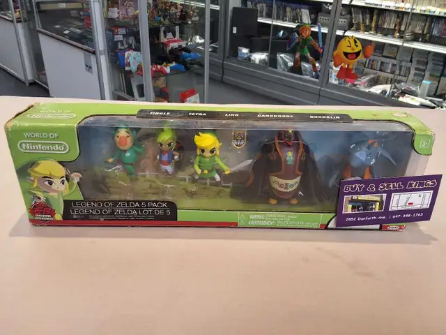 Zelda Winder Waker Nintendo EB Figure 5 Pack