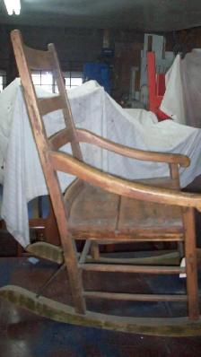 CHAISE BERÇANTE ANTIQUE - Photo 2