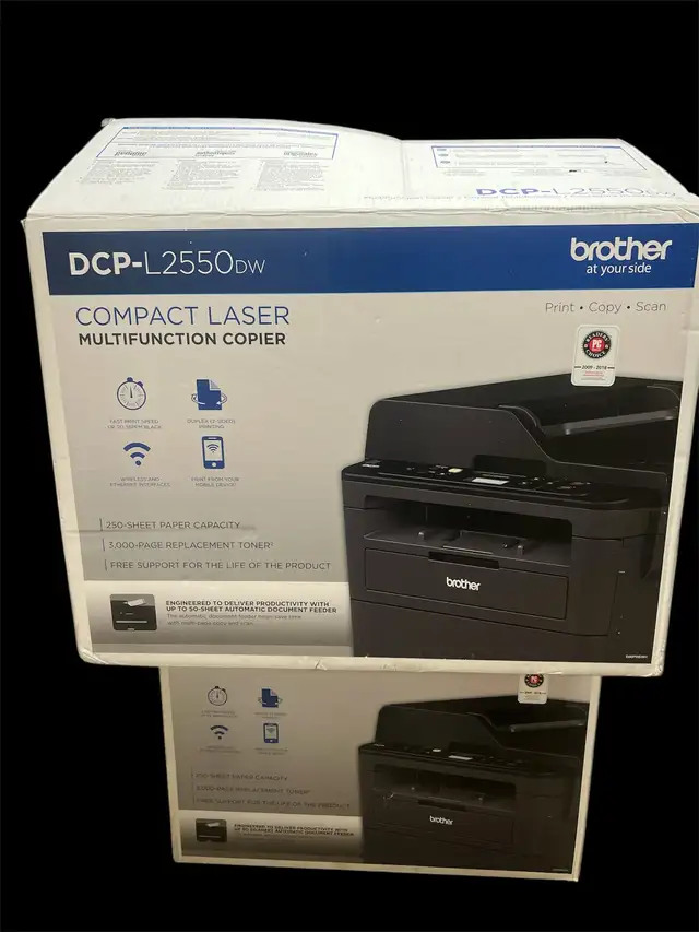 Brother DCP-L2550DW Printer Open Box