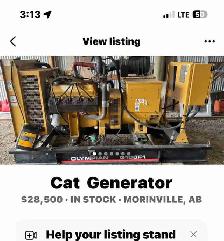 100 kw . Caterpillar nat gas/ propane