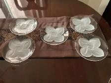 5 of JG DURAND CRISTAL D'ARQUES FLORENCE FROSTED FLOWER, 7 1/2