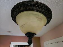 Ceiling Light Fixture, Vintage Colonial style