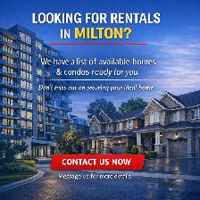 LOOKING FOR LEASE PROPERTIES IN MILTON, ON?