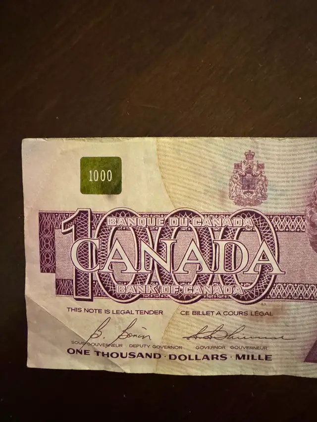 1000 Canadian Note - Photo 2