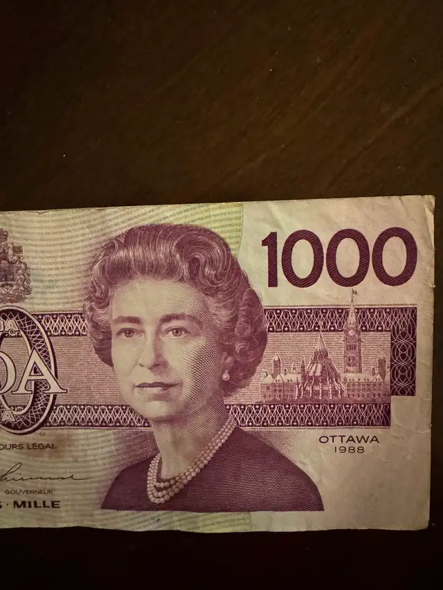 1000 Canadian Note - Photo 3