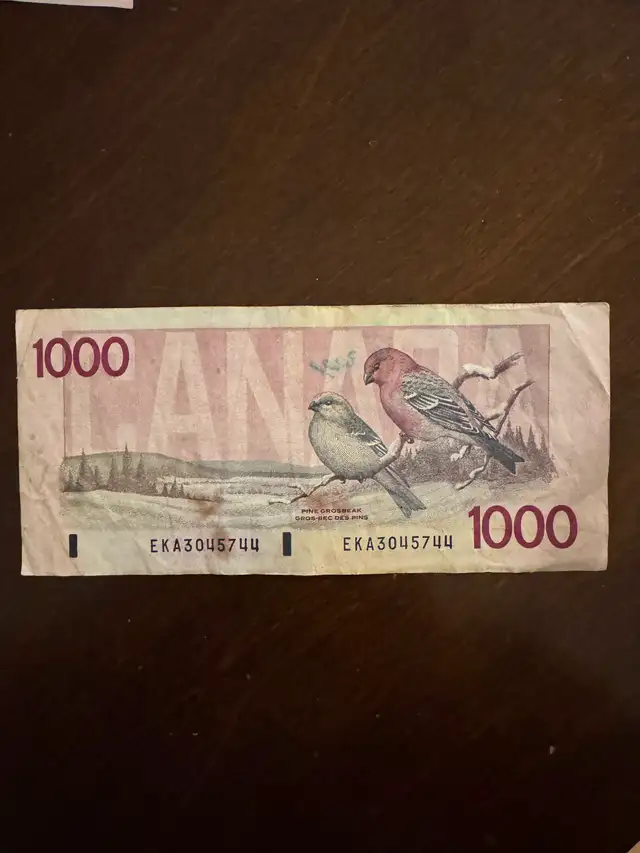 1000 Canadian Note - Photo 4