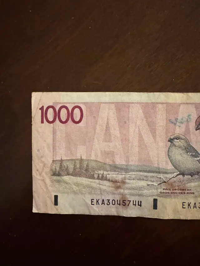 1000 Canadian Note - Photo 5