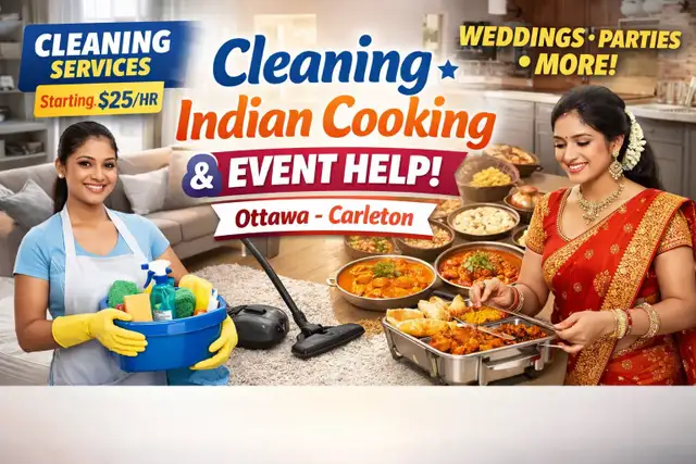 ✔️ Experienced Cleaner & Indian Cooking – Quality Guaranteed