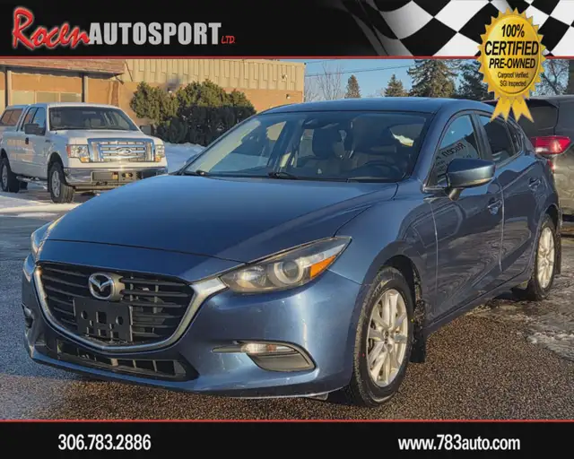 CERTIFIED 2018 MAZDA3  SPORT - SUN  / HTD SEATS   MORE - YORKTON