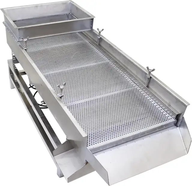 4mm Stainless Steel Linear Vibrating Screen 110V 80W2 230245