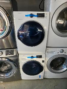 WOW! Samsung 24' White Front-Load Stackable Washer Dryer Pair