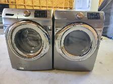 MINT! Samsung 27' Stainless Front-Load Stackable Washer & Dryer