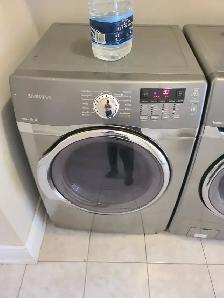 Samsung 27' Stainless Steel Front-Load Stackable Washer & Dryer - Photo 2
