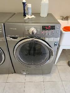 Samsung 27' Stainless Steel Front-Load Stackable Washer & Dryer - Photo 5