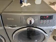 Samsung 27' Stainless Steel Front-Load Stackable Washer & Dryer - Photo 6