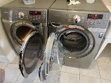Samsung 27' Stainless Steel Front-Load Stackable Washer & Dryer - Photo 8
