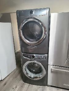 Electrolux 27' Grey Front-Load Stackable Washer & Electric Dryer