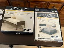 DRIVE MEDICAL FITTED SHEETS AND MATTRESS PROTECTOR