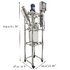 110V Stainless Steel Double-Layer Reaction Kettle 10L 220582 - Photo 5