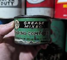VINTAGE PEP GRINDING COMPOUND CAN GREASE OIL CAN