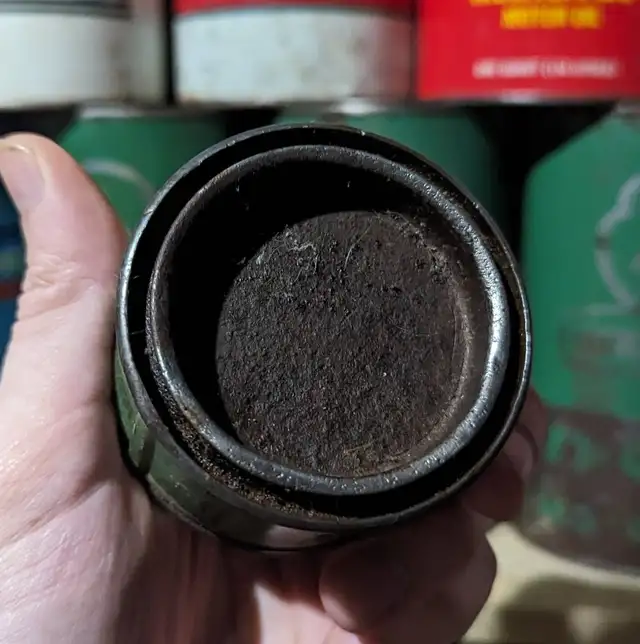 VINTAGE PEP GRINDING COMPOUND CAN GREASE OIL CAN - Photo 6
