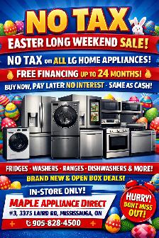 NO TAX EASTER LONG WEEKEND SALE!