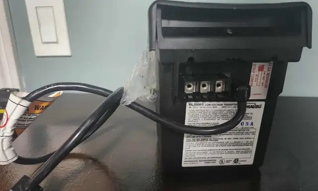 MALIBU 200W LANDSCAPE LIGHT TRANSFORMER – TIMER   SENSOR–NEW $40 - Photo 4