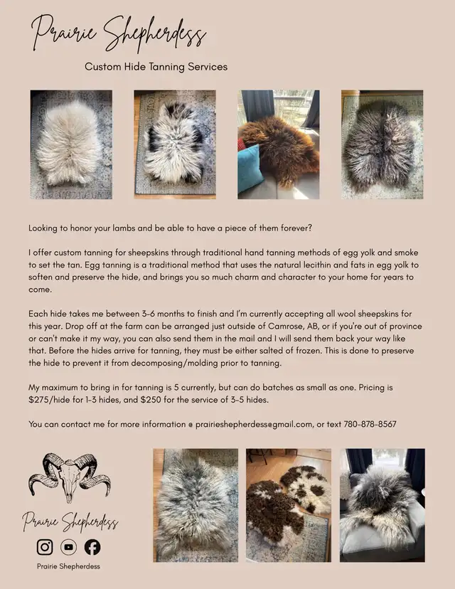 Custom Hide Tanning