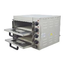 110V 3KW Commercial Double-decker Pizza Electric Oven 056088 - Photo 4