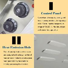 110V 3KW Commercial Double-decker Pizza Electric Oven 056088 - Photo 5