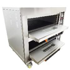 Commercial Movable Double Pizza Oven 4 Baking Sheets 220V 056986 - Photo 2