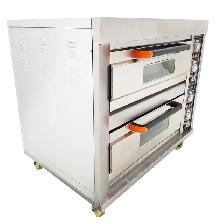 Commercial Movable Double Pizza Oven 4 Baking Sheets 220V 056986 - Photo 5