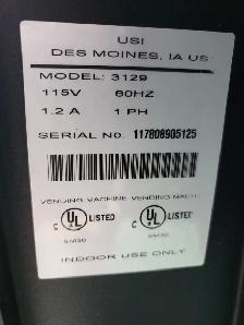 LARGE VENDING MACHINE DES MOINES IA US MODEL 3129 - Photo 5