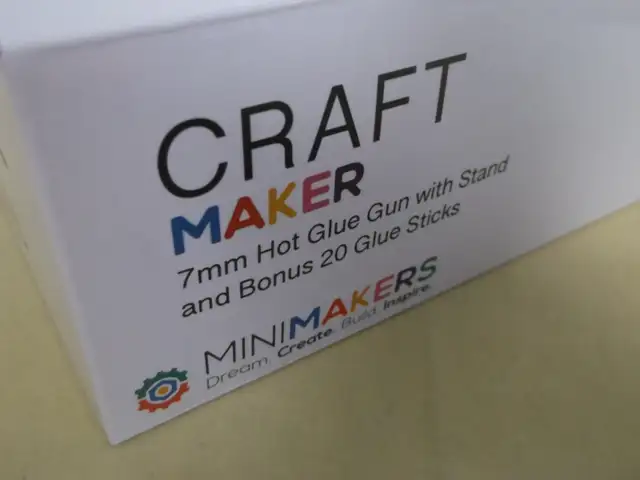 Glue Gun MiniMakers Craft 30w w/ Suction Base  20 Glitter Sticks - Photo 9