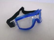 Safety Goggles padded wrap around Black or Blue Frame - Photo 2