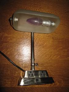 BANKERS LAMP LAWYERS FROSTED ADJUSTABLE CLEAR SHADE W/3 PLUGS - Photo 6