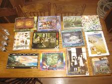 80 BRAND NEW 1000,1500 PIECE PUZZLES FACTORY SEALED $6-$10 EACH