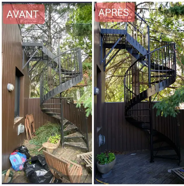 Restauration Balcon escalier fer forgé - Photo 4